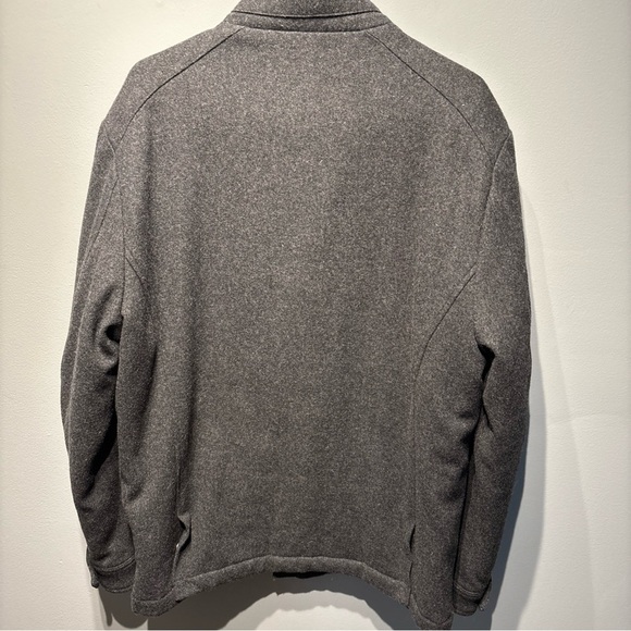 MURANO MEN'S CHARCOAL GRAY WOOL BLEND MILITARY STYLE‎ JACKET Puffer Lining SZL - Picture 2 of 16